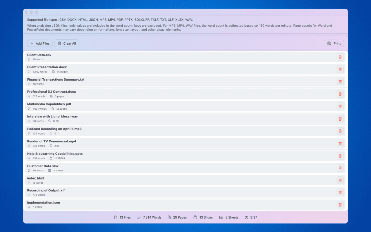 Docu Count screenshot 2