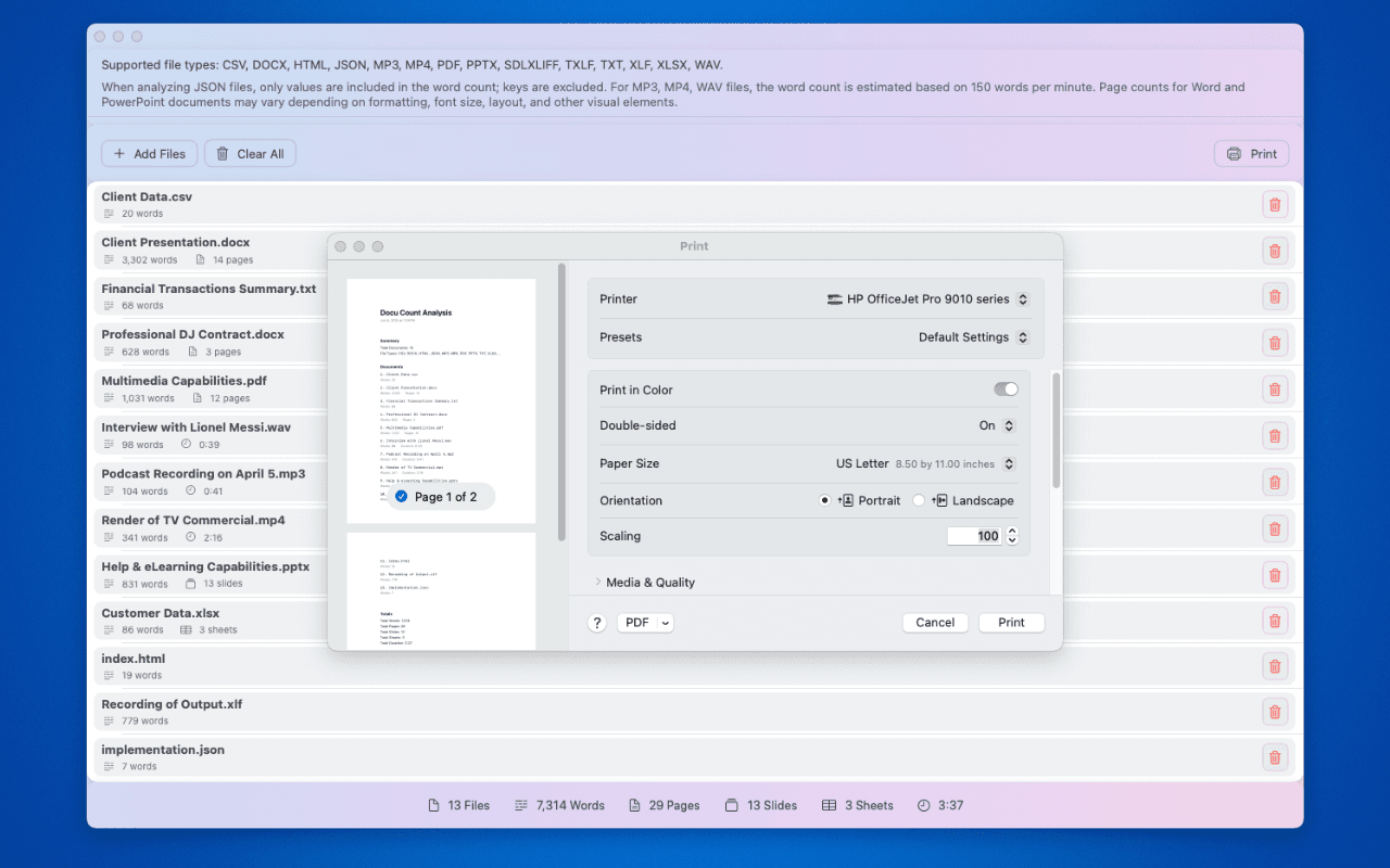 Docu Count screenshot 4