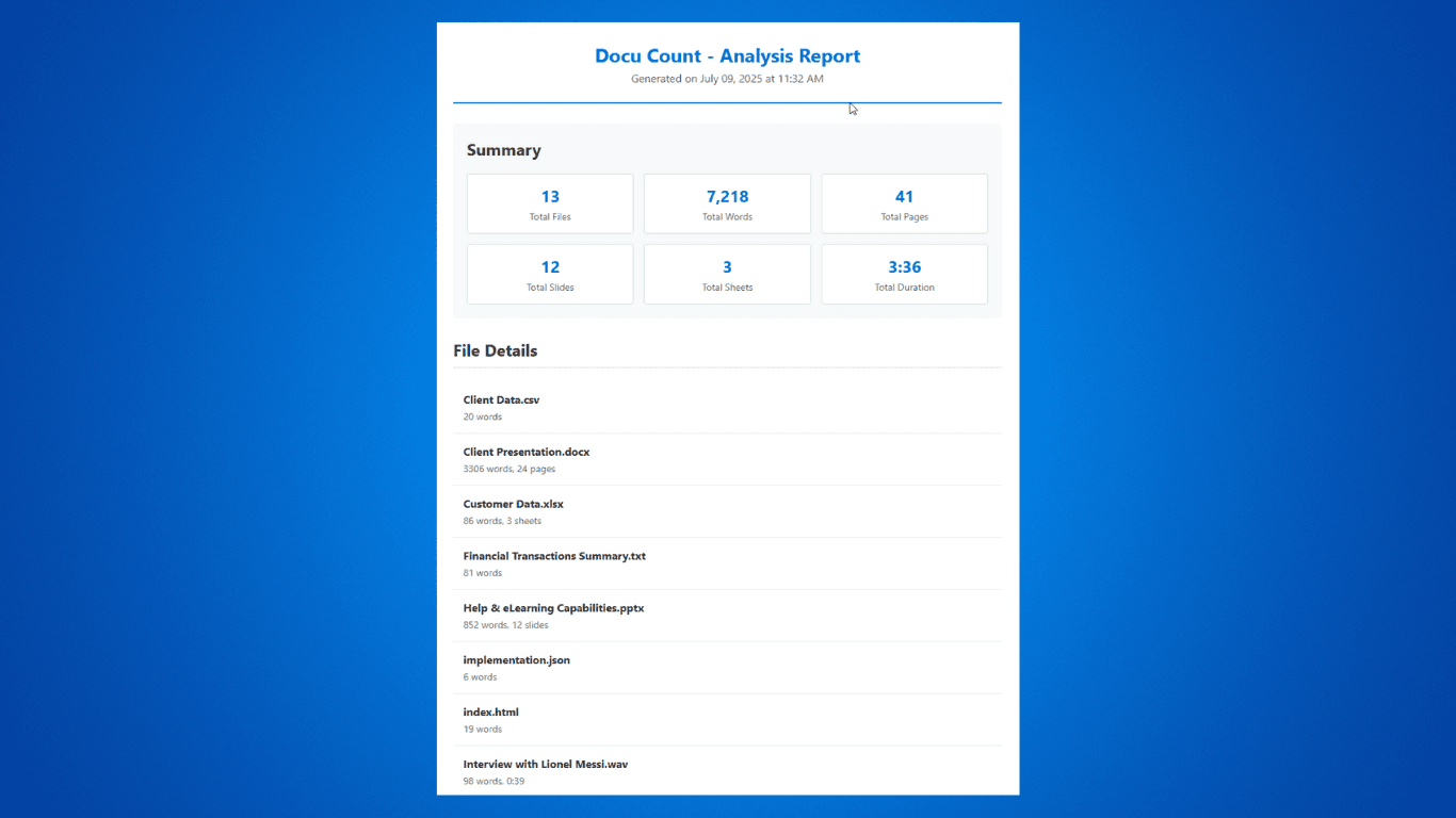 Docu Count screenshot 8