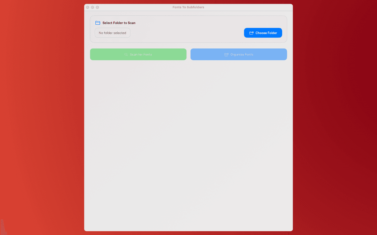Fonts To Subfolders screenshot 2