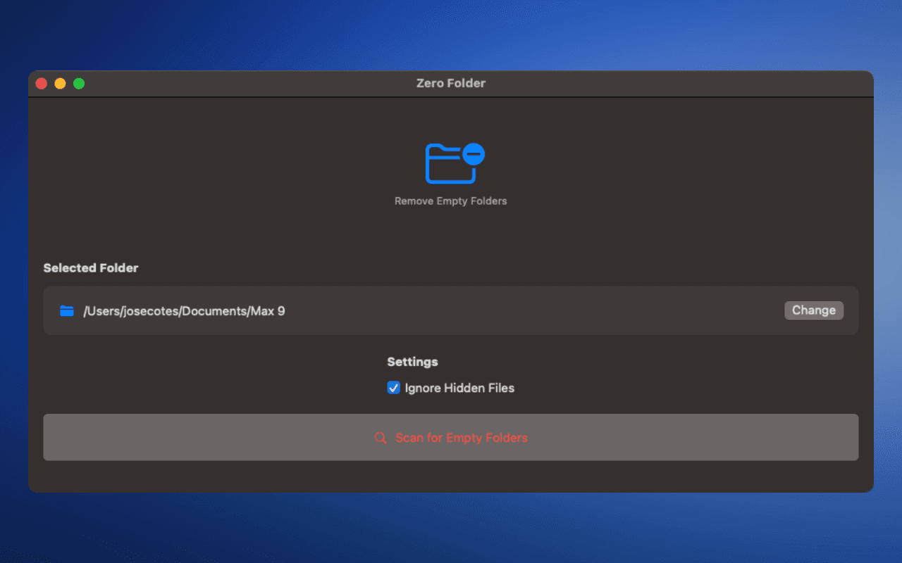 Zero Folder screenshot 3