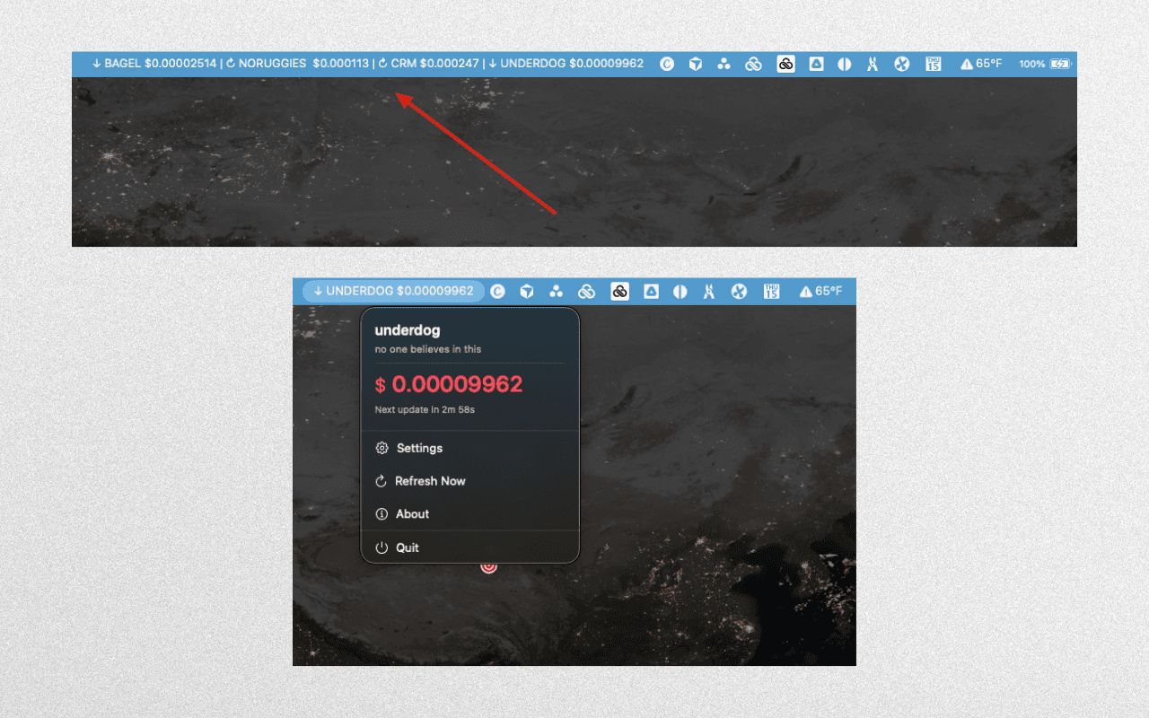 Meme Menu Bar screenshot 1